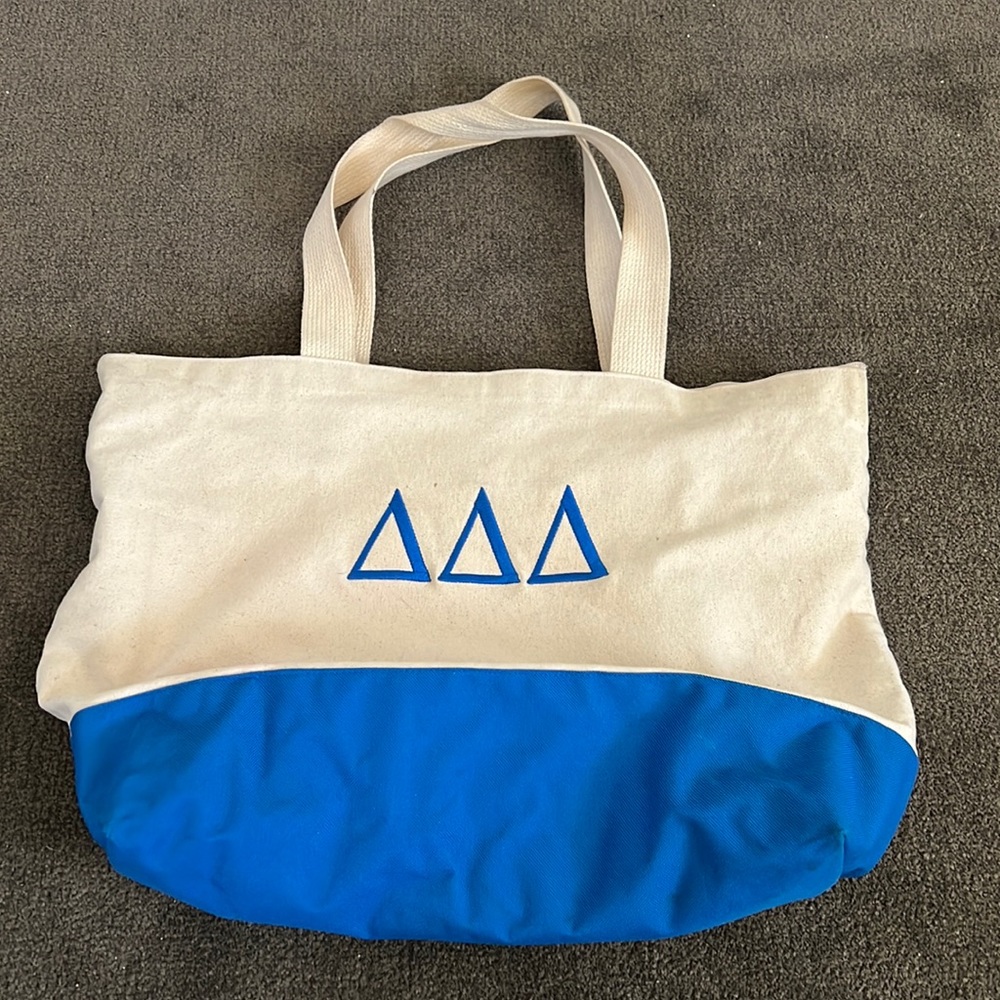 Tri Delta Canvas Tote Bag